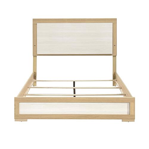 Sterling California King Bed - Natural & White by Homelegance