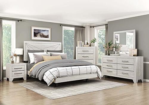 Aspen Full Bed - Dusty Gray Oak by Homelegance