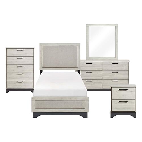 Westport 5pc Twin Bedroom Set  - Beige by Homelegance