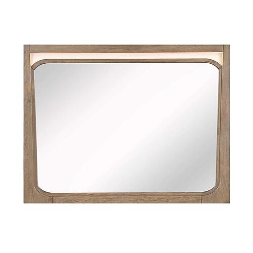 Riley Mirror - Light Brown by Homelegance
