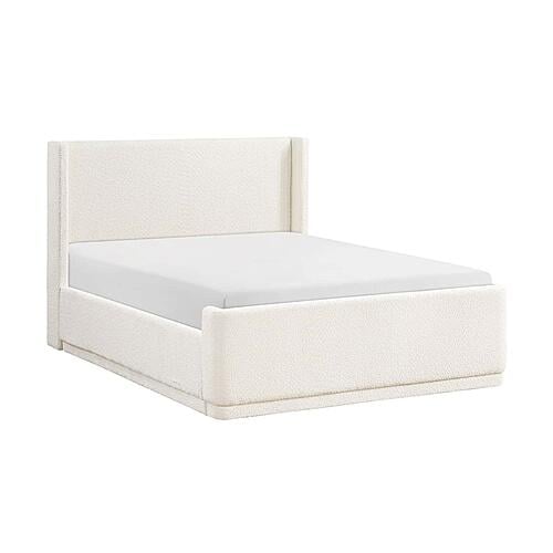 Carmel Queen Platform Bed - Beige by Homelegance