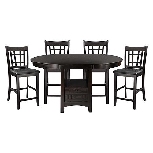 Junipero 5pc Dining Table and 4 Side Chair - Black by Homelegance
