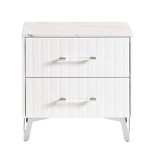 2457-4 Nightstand - White by Homelegance