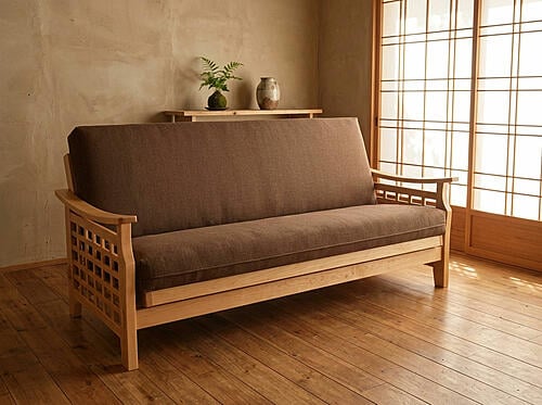 Solace Mahogany Hardwood Futon Frame by Prestige