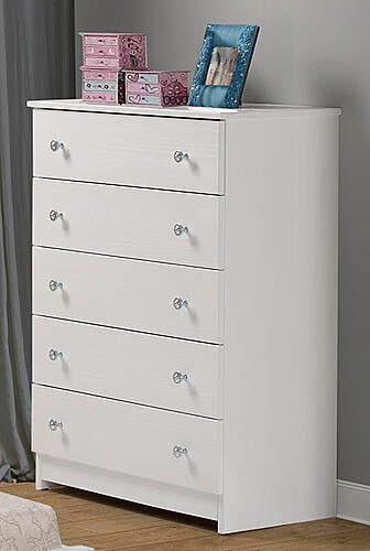 5 Drawer Chest White by Innovations