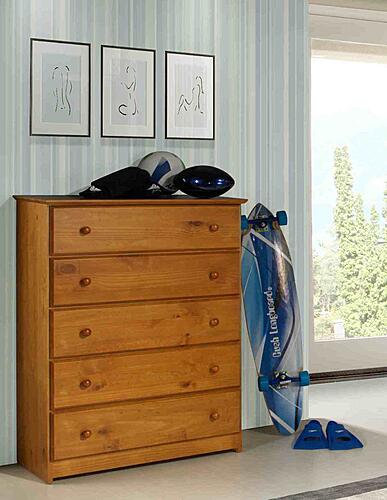 5 Drawer Chest Pecan, Tucson by Innovations