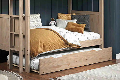 Trundle Solid Wood Twin Roll-Out Bed by Innovations