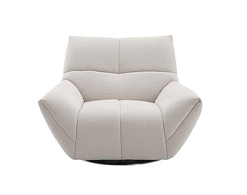 Atlas Swivel Chair in Light Grey by J&M Furniture