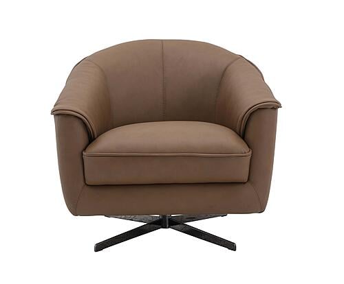 Sloan Swivel Chair in Cognac by J&M Furniture