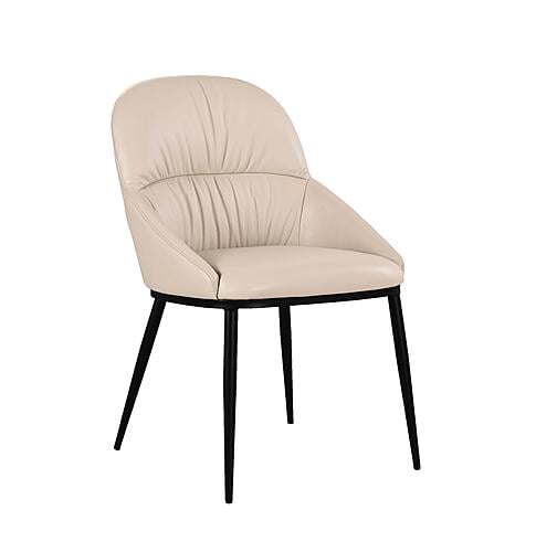 Kora Leather Chair in Light Mocha 301 (Set of 2) by J&M Furniture