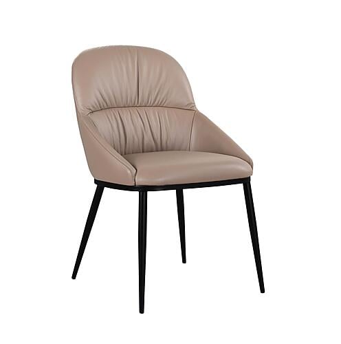 Kora Leather Chair in Mocha 300 (Set of 2) by J&M Furniture