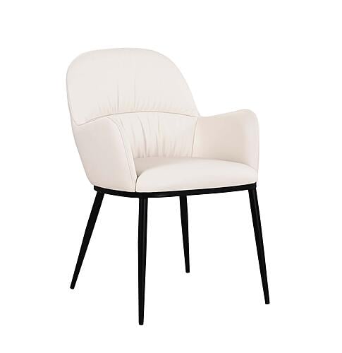 Kora Leather Armchair in Frost 812 by J&M Furniture