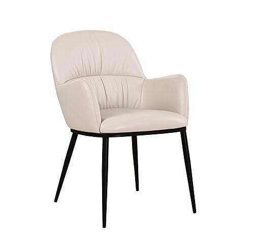 Kora Leather Armchair in Wheat 805 by J&M Furniture