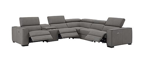 Picasso 6Pc Motion Sectional in Truffle by J&M Furniture