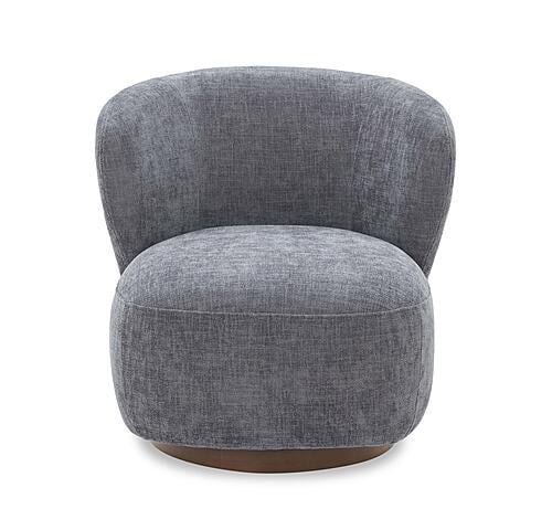 Zola Swivel Chair in Charcoal by J&M Furniture