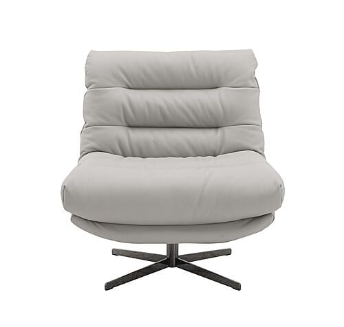 Nest Swivel Chair in Light Grey by J&M Furniture