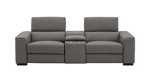 Picasso Loveseat in Truffle with Console by J&M Furniture