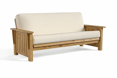 Futon Frame - Front-Closing Eco-Friendly Solid Oak - Libra  by Comfort Pure