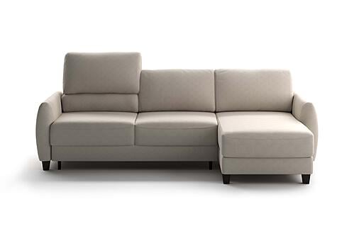 Delta Full XL Sectional (Reversible Chaise + Loveseat Sleeper) Cloud 02 by Luonto