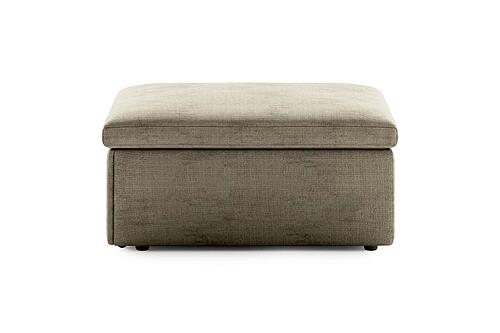 Otto Sleeper Ottoman Cremona 24 w/Smoked Birch Top by Luonto