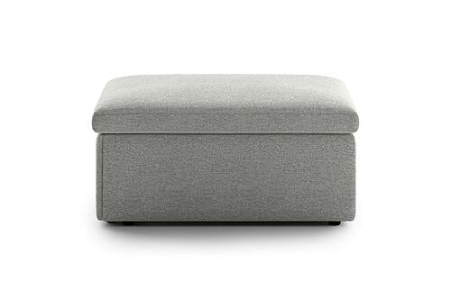 Otto Sleeper Ottoman Lea 40 w/Smoked Birch Top by Luonto