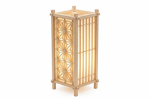 Shoji Kumiko Lamp - Tall by Comfort Pure