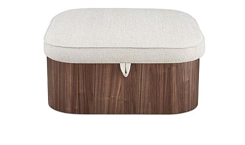 Sonny Ottoman Walnut by Moe's Home Collection