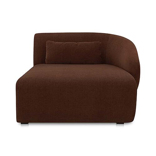 Amelia Right Arm Facing Chaise Chestnut by Moe's Home Collection