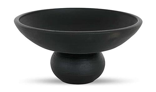 Asha Decorative Bowl - Black Terracotta by Moe's Home Collection