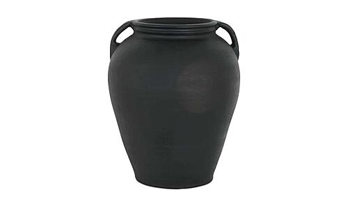 Jovi Vase Black Terracotta by Moe's Home Collection