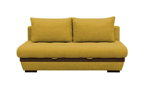 Neptune Sofa Bed Sleeper (Queen Size) Mustard w/Dark Accent by Prestige Furnishings