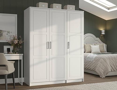 Urban 3-Door Wardrobe Armoire w/Raised Panel by Palace Imports
