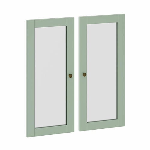 Modular Frosted Glass Double Door by Palace Imports