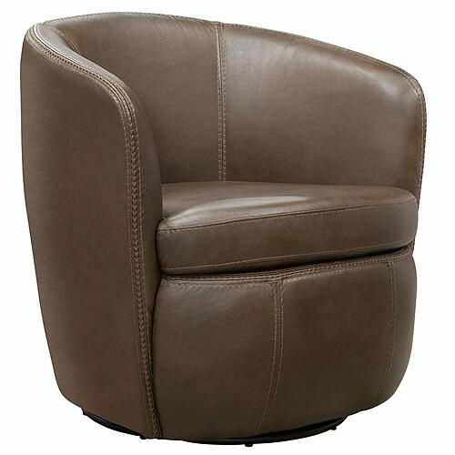 Barolo - Vintage Brown Swivel Club Chair by Parker House Furniture