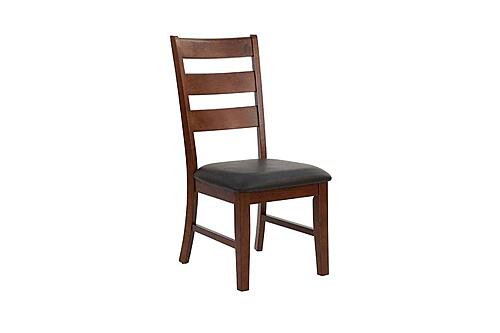 F1283 Wood Dining Chair Walnut by Poundex