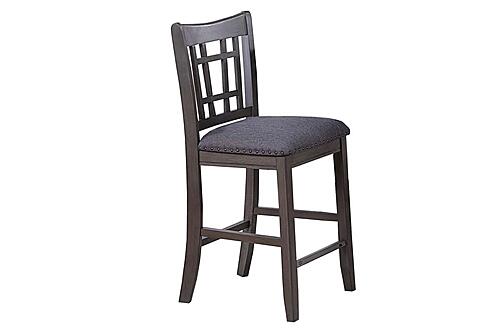 F1731 Wood Dining High Chair Gray by Poundex
