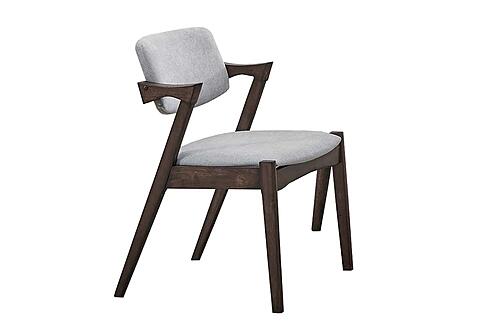 F1840 Wood Dining Chair Walnut by Poundex
