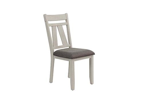 F1890 Wood Dining Chair White by Poundex