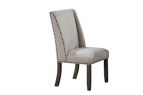 F1919 Wood Upholstered Dining Chair Oak by Poundex