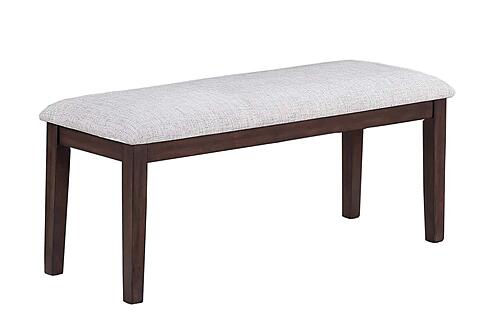 F1929 Wood Dining Bench Walnut by Poundex