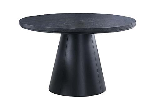 F2437 Wood Dining Table Black by Poundex