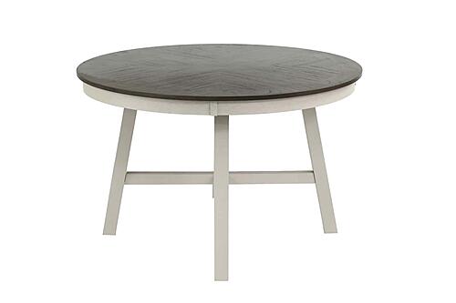 F2512 Wood Dining Table White/Gray by Poundex