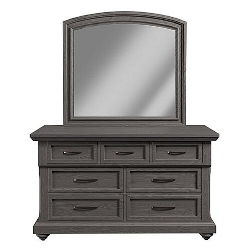 F5503 Wood 7-Drawer Dresser Gray by Poundex