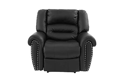 F6751 Bonded Leather Glider Reclining Chair - Thumbnail 4