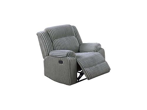 F8121 Fabric Reclining Chair Smoke by Poundex