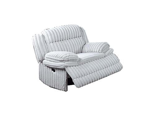 F8141 Fabric Glider Reclining Chair Light Gray by Poundex