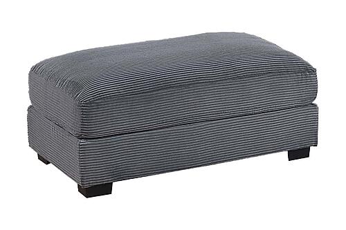 F8594 Fabric Cocktail Ottoman Dark Gray by Poundex