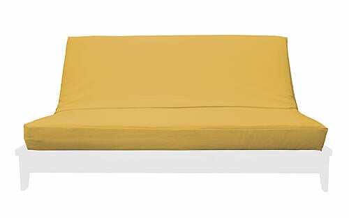 Premium Solid Yellow Futon Cover by Prestige