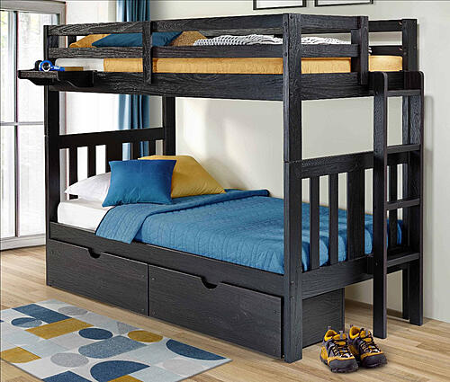 Richmond Bunk Twin/Twin w/Ladder Ebony by Innovations