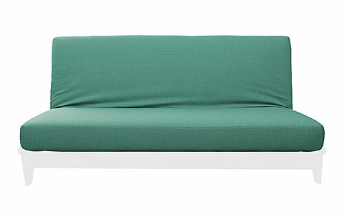 Sachi Teal Linen-Like Texture Futon Cover by Prestige